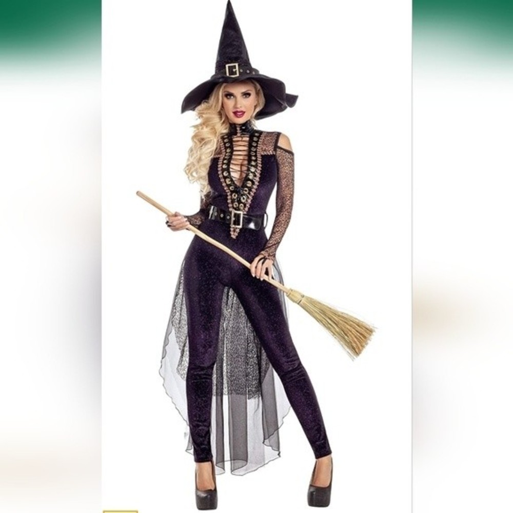 Women's Midnight Violet Witch Halloween Costume small nwt